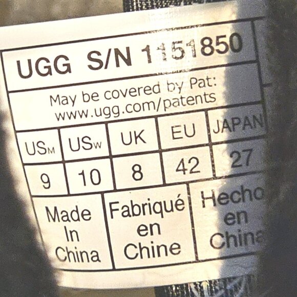 UGG SHASTA BOOT TALL PINK GLOW LEATHER WOOL ALL GENDER BOOTS - SIZE US M9/W10 - Picture 8 of 13